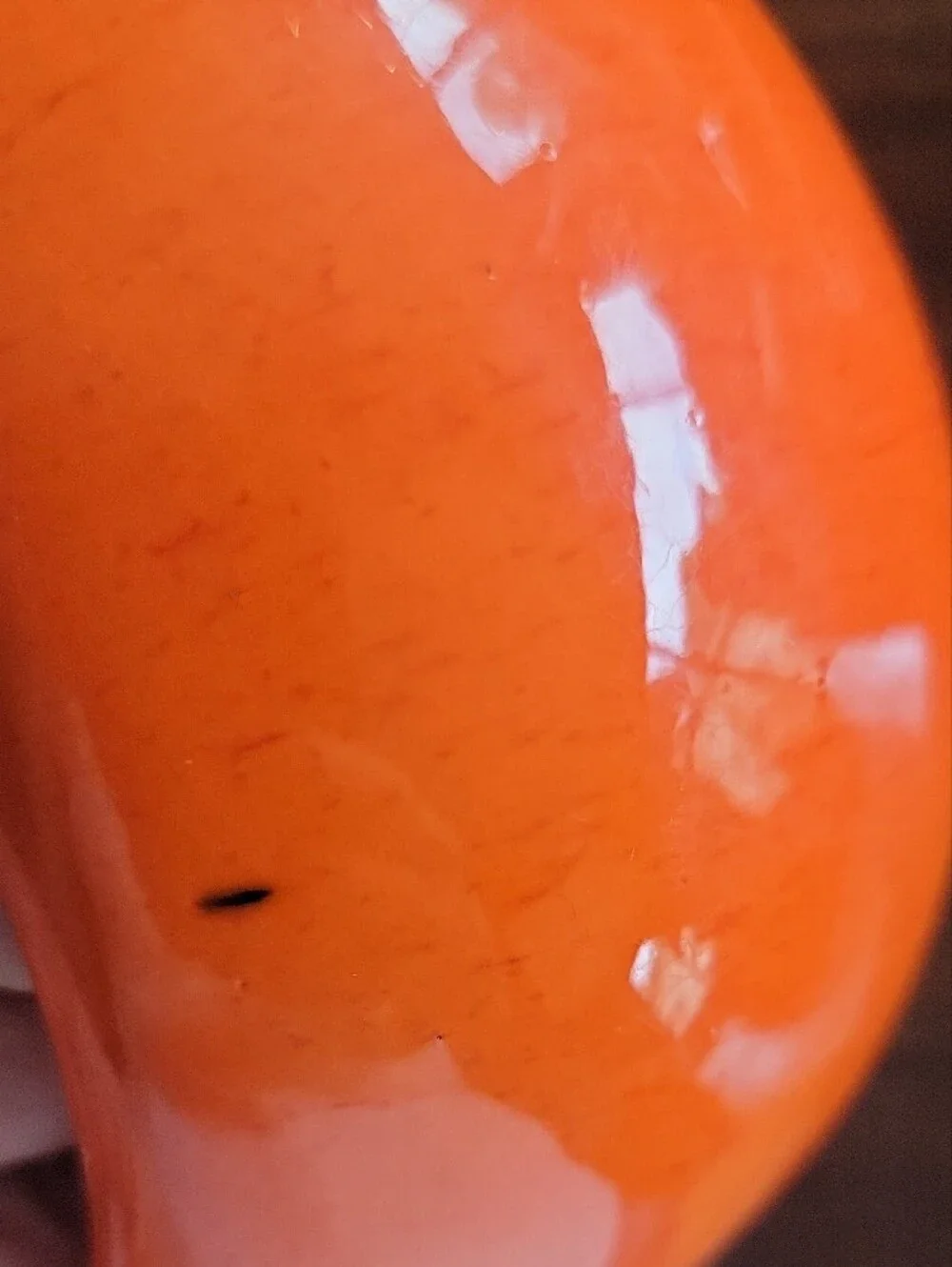 Bright Orange Glass Accent Bowl - Home Accents